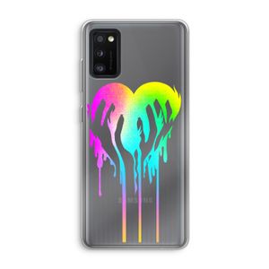 Hold My Heart: Samsung Galaxy A41 Transparant Hoesje