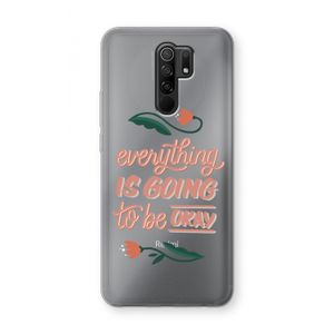 Optimistic flower girl: Xiaomi Redmi 9 Transparant Hoesje