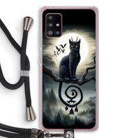 Moonlight Companions: Samsung Galaxy A51 5G Transparant Hoesje met koord