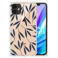 Apple iPhone 11 Case Leaves Blue