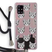 Kitten: Samsung Galaxy A51 5G Transparant Hoesje met koord