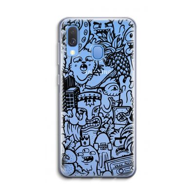Vexx Black Mixtape: Samsung Galaxy A40 Transparant Hoesje