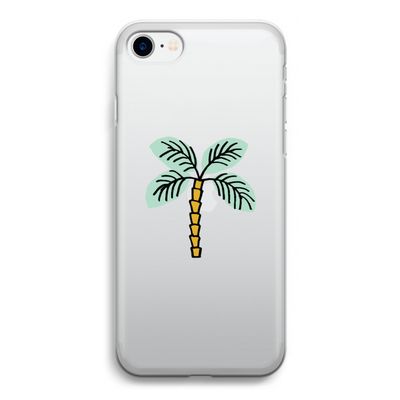 Palmboom: iPhone SE 2020 Transparant Hoesje