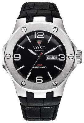 V.O.S.T. Germany V100.015 Steel automatisch heren horloge 44mm V.O.S.T. Germany V100.015 Steel automatisch heren horloge 44mm
