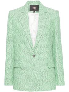 Maje blazer en tweed à simple boutonnage - Vert