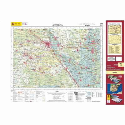 Topografische kaart 193 MT50 Astorga | CNIG - Instituto Geográfico Nacional1