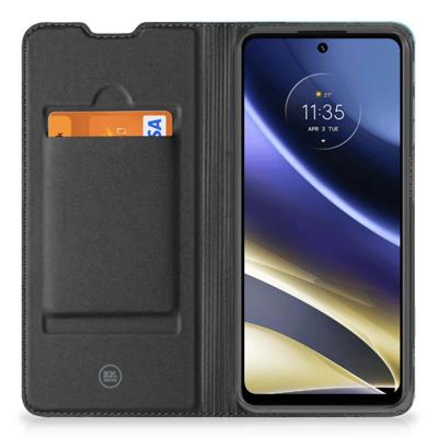 Motorola Moto G51 5G Smart Cover Orchidee Blauw - Cadeau voor je Moeder