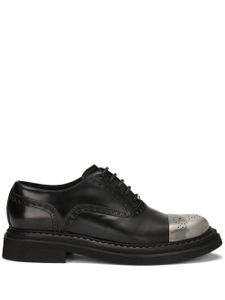 Dolce & Gabbana derbies Francesina à bout contrastant - Noir