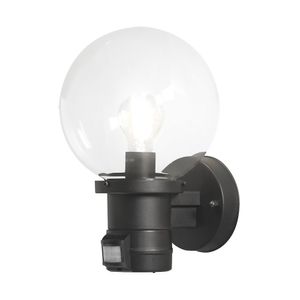 Konstsmide Nemi Move 7321-750 Buitenlamp met bewegingsmelder (wand) Spaarlamp, LED E27 60 W Zwart