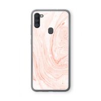 Peach bath: Samsung Galaxy A11 Transparant Hoesje