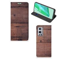 OnePlus 9 Pro Book Wallet Case Old Wood - thumbnail