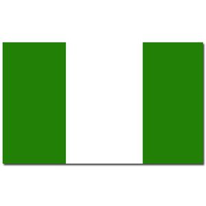 Gevelvlag/vlaggenmast vlag Nigeria 90 x 150 cm   -