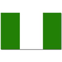 Gevelvlag/vlaggenmast vlag Nigeria 90 x 150 cm   -