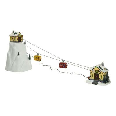 Kerstversiering Snowy Adventures LED Licht Muziek Scène Warm wit 31,5 x 32,5 x 53 cm