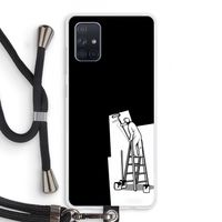 Musketon Painter: Samsung Galaxy A71 Transparant Hoesje met koord Musketon Painter: Samsung Galaxy A71 Transparant Hoesje met koord