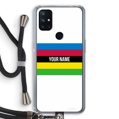 WK Wielrennen: OnePlus Nord N10 5G Transparant Hoesje met koord