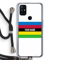 WK Wielrennen: OnePlus Nord N10 5G Transparant Hoesje met koord