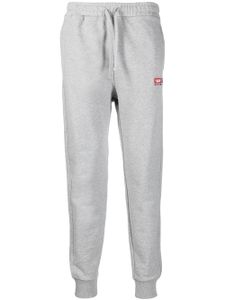 Diesel pantalon de jogging P-Tary-Div à logo brodé - Gris