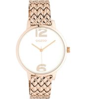 OOZOO Timepieces Horloge Rosé Goud/Wit | C10923 - thumbnail