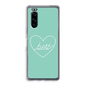 Best heart pastel: Sony Xperia 5 Transparant Hoesje