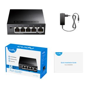 Cudy GS105 netwerk-switch Gigabit Ethernet (10/100/1000) Zwart