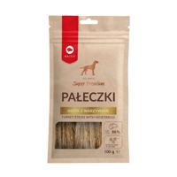 MACED Turkey sticks with vegetables - Hondensnack - 100g