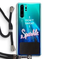 Sparkle quote: Huawei P30 Pro Transparant Hoesje met koord