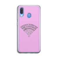 Home Is Where The Wifi Is: Samsung Galaxy A40 Transparant Hoesje