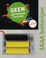 Transformator adapter 4,5v 4m aanloopsnoer Led Indoor 3 AAA batterijen - Coenbakker