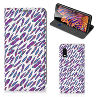 Samsung Xcover Pro Hoesje met Magneet Feathers Color - thumbnail