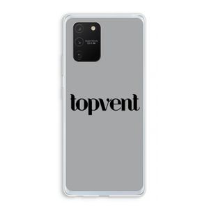 Topvent Grijs Zwart: Samsung Galaxy S10 Lite Transparant Hoesje
