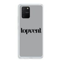 Topvent Grijs Zwart: Samsung Galaxy S10 Lite Transparant Hoesje