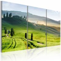 Schilderij - Toscaans landschap , 3 luik