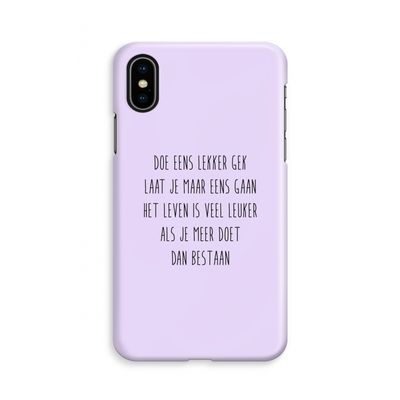 Gek: iPhone Xs Volledig Geprint Hoesje