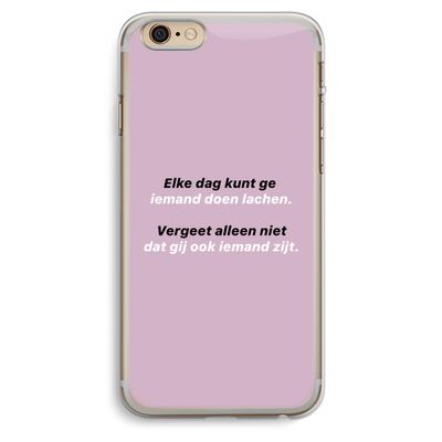 gij zijt ook iemand: iPhone 6 Plus / 6S Plus Transparant Hoesje