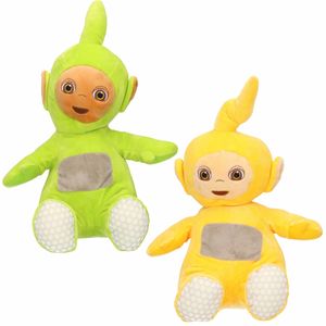 Set van 2x pluche Teletubbies speelgoed knuffels Dipsy en Laa-Laa 30 cm