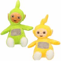 Set van 2x pluche Teletubbies speelgoed knuffels Dipsy en Laa-Laa 30 cm - thumbnail