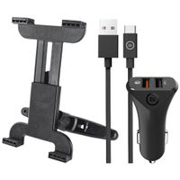 Trust Hoofdsteun Tablet Houder Universeel + Autolader met Usb C Kabel - thumbnail