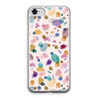 Terrazzo Memphis Pink: iPhone 8 Transparant Hoesje