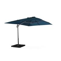 sweeek - Rechthoekige parasol 3x4m + verzwaarde tegels 50x50cm