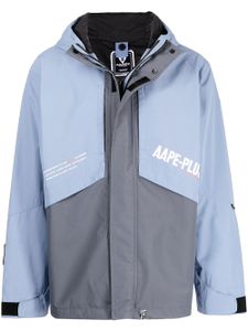 AAPE BY *A BATHING APE® veste à design à empiècements - Bleu