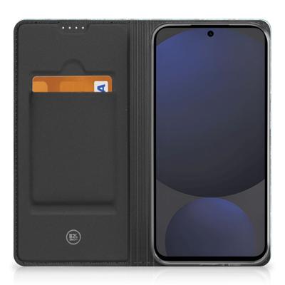 Samsung Galaxy S24FE Book | Wallet Case | Wood Blue