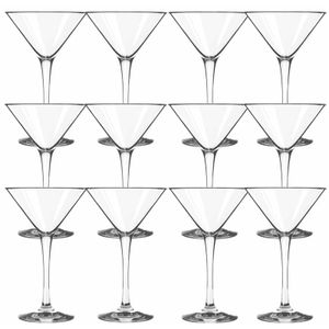 12x Cocktail/Martini glazen transparant 250 ml Martini