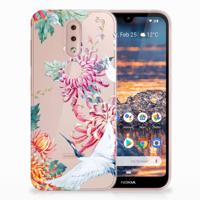 Nokia 4.2 | TPU Hoesje | Bird Flowers