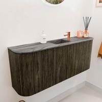 Toiletmeubel Mondiaz Joya Dlux | 103.2 cm | Meubelkleur Shadow | Faye wastafel Sombra Wasbak Midden | 1 kraangat