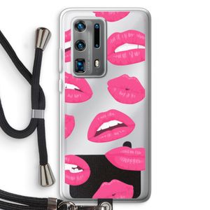Bite my lip: Huawei P40 Pro Plus Transparant Hoesje met koord