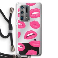 Bite my lip: Huawei P40 Pro Plus Transparant Hoesje met koord