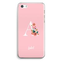 Pink Bouquet: iPhone 5 / 5S / SE Transparant Hoesje