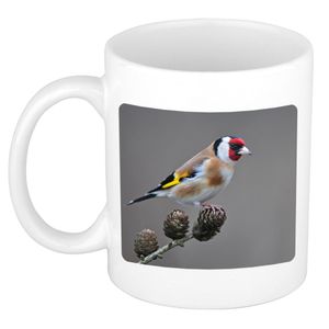 Dieren foto mok putter vogel - vogels beker wit 300 ml