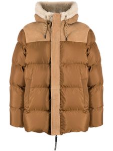 UGG veste à capuche Shasta bordée de peau lainée - Marron